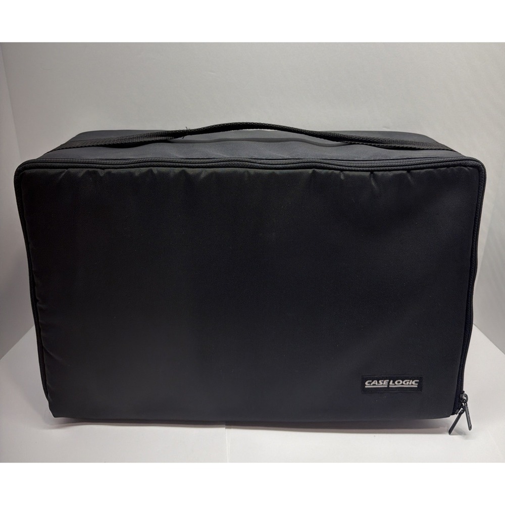Case Logic CD60 CD Carrying Case Shoulder Strap Travel Storage Black